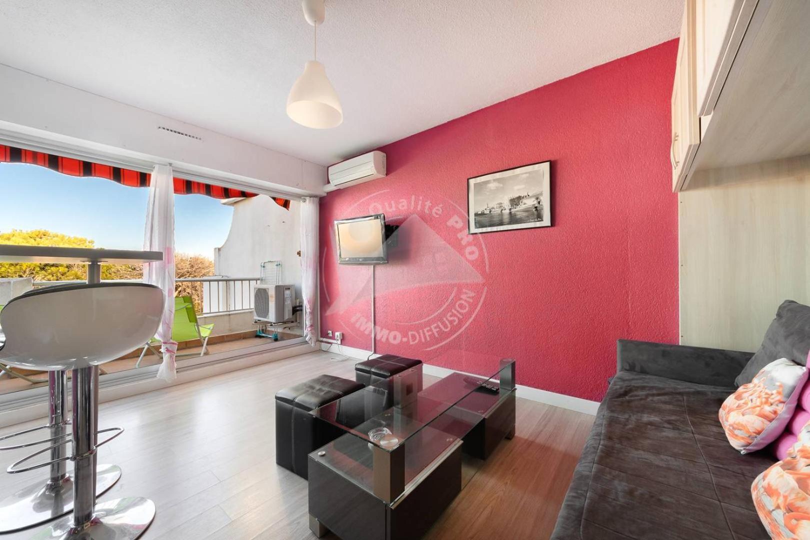 As9557 - Studio Vue Sur La Mer Avec Parking Prive Proche Centre Ville لو غراو دو روا المظهر الخارجي الصورة