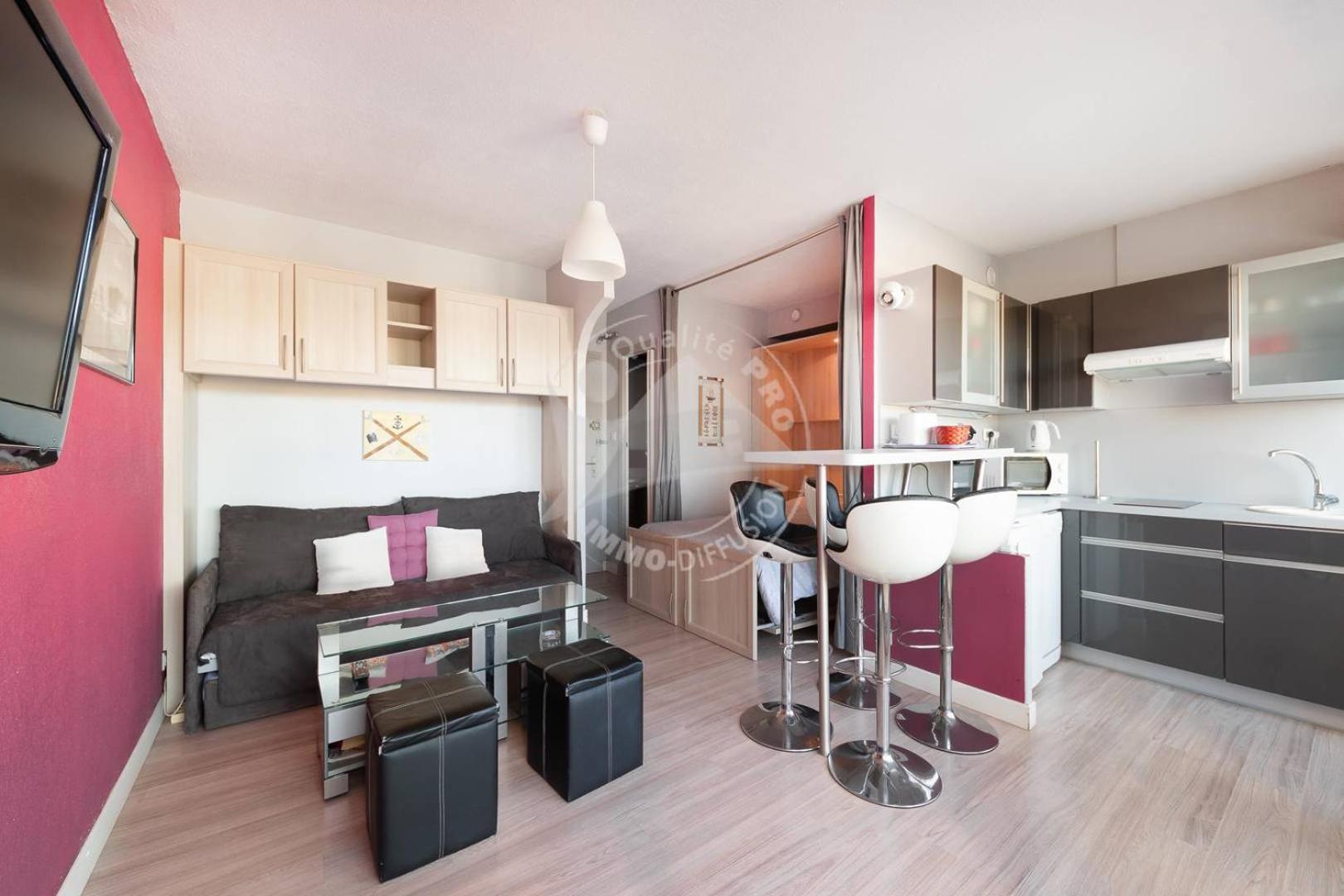 As9557 - Studio Vue Sur La Mer Avec Parking Prive Proche Centre Ville لو غراو دو روا المظهر الخارجي الصورة